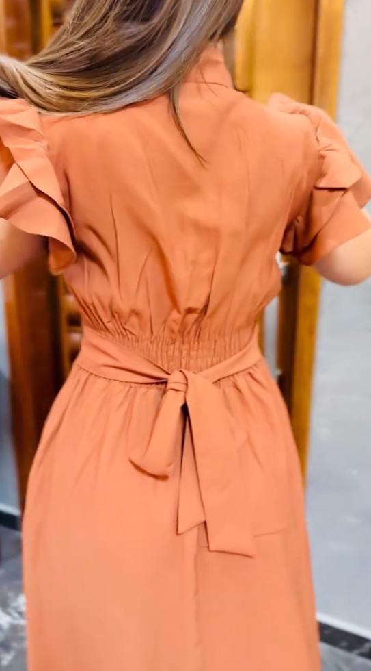 VESTIDO MID - CARAMELO
